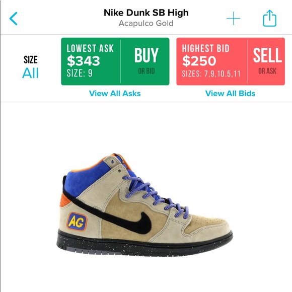 Nike Dunk high Premium SB - Acapulco Gold - Picture 4 of 4